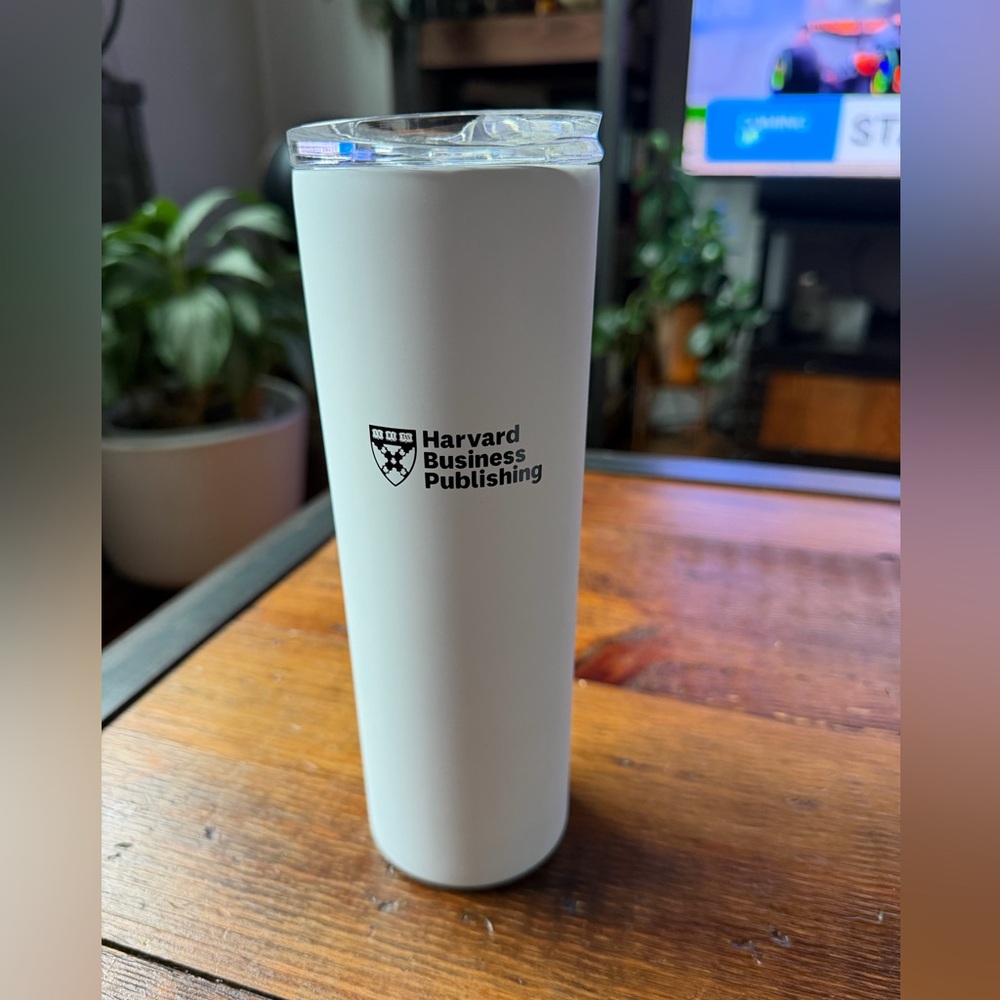 Harvard Business Publishing White Tumbler
